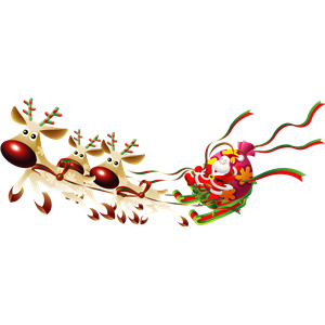 Santa sleigh PNG-38663